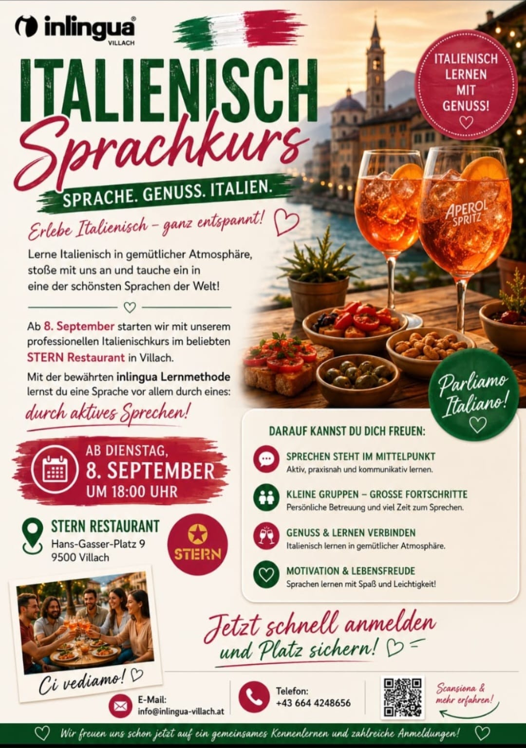 Flyer Italienisch